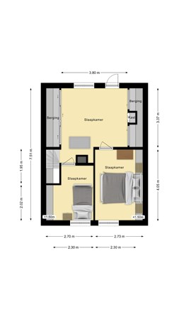 Plattegrond - Lage Vaartkant 23, 4872 NC Etten-Leur - Eerste verdieping.jpg